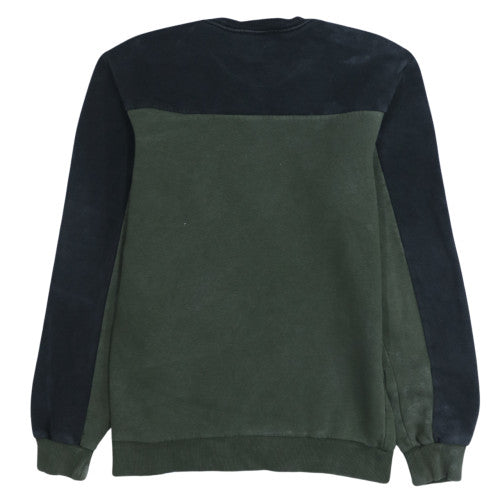 Adidas Men’s Green Crew Neck Logo Sweatshirt XS Regular Fit