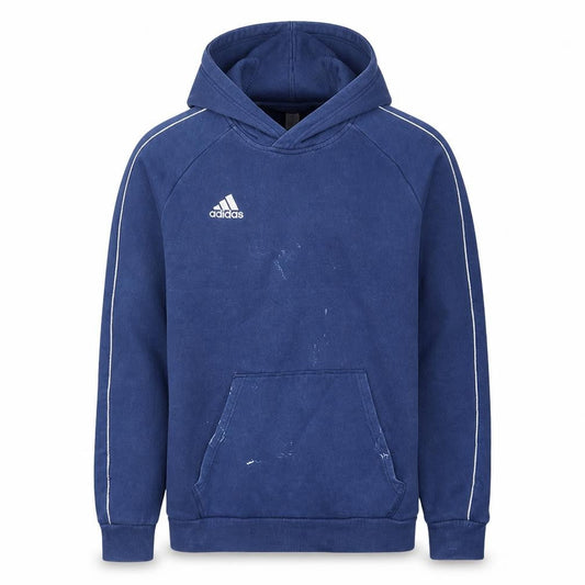 Adidas Men's Blue Pullover Hoodie Size M Fleece Sportswear
