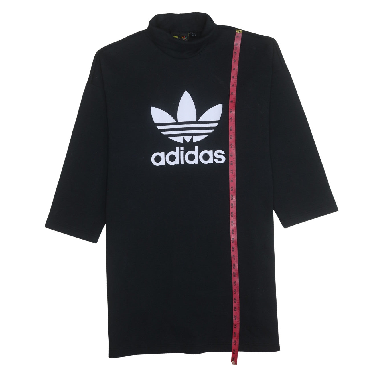 Adidas x Pharrell Williams Women's Black Tunic Sweatshirt L Long Sleeve Logo