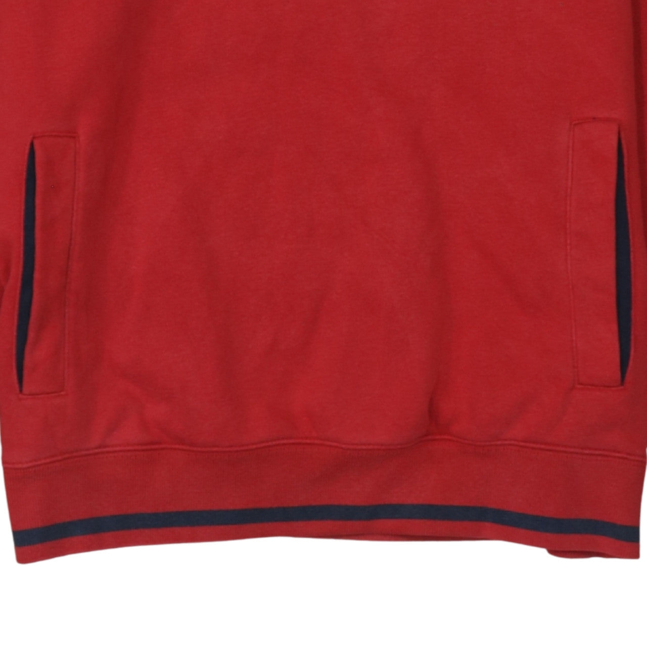 Champion Men's Red Pullover Hoodie L Logo Sports Fleece
