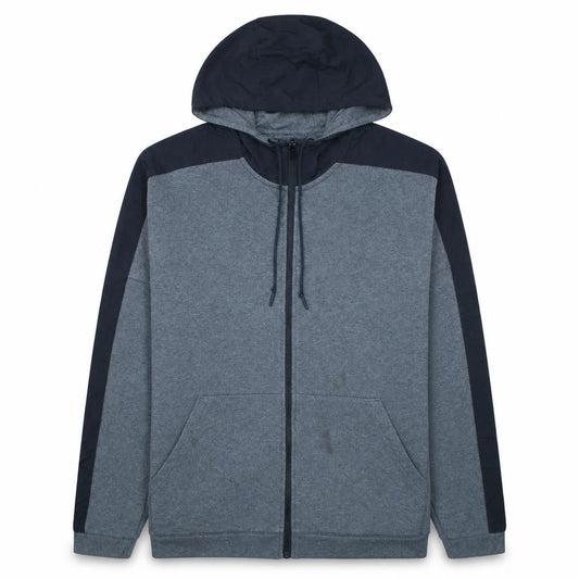 adidas Men's Grey Full Zip Hoodie Size L Sports Fleece