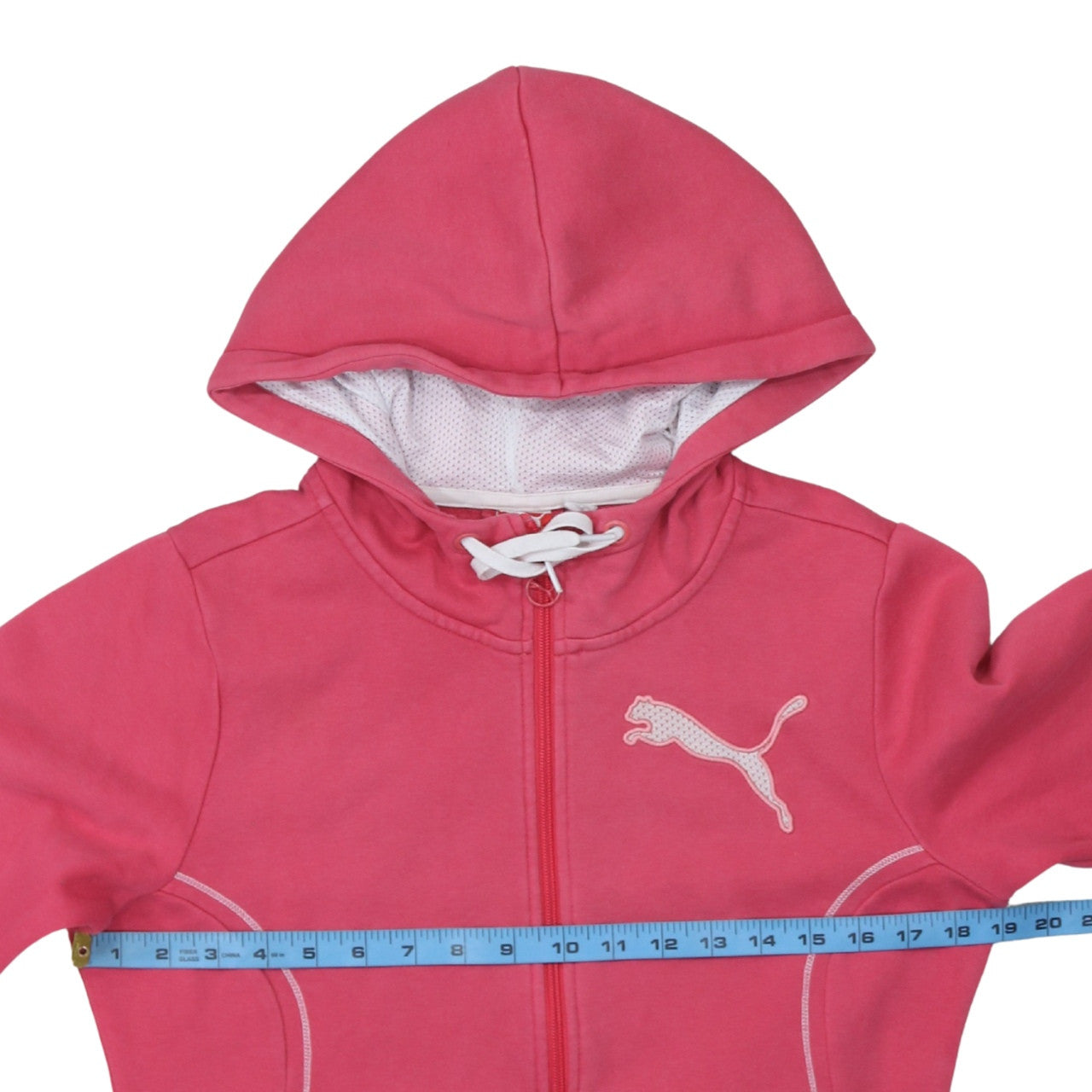 PUMA Womens Pink Hooded Full Zip Sweatshirt UK 10