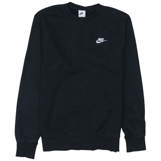 Nike Men's Black Small Crew Neck Pullover Sweatshirt
