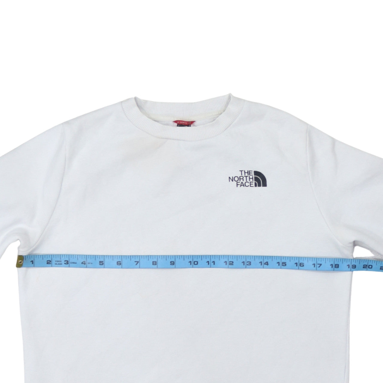 The North Face Womens White Small Crew Neck Pullover Sweatshirt