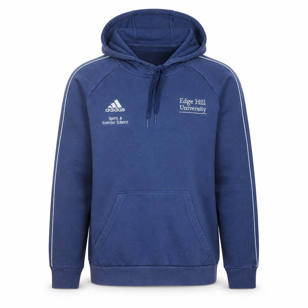 Adidas Men's Blue Edge Hill University Pullover Hoodie Size S