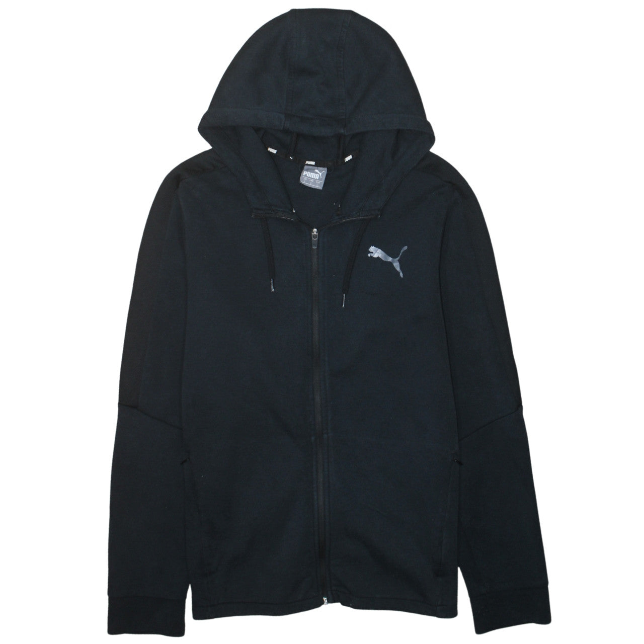 Puma Men's Black Full Zip Hoodie Size L Sportswear