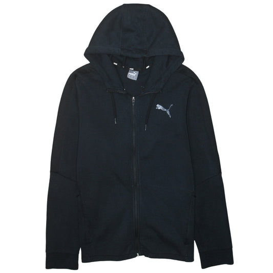 Puma Men's Black Full Zip Hoodie Size L Sportswear