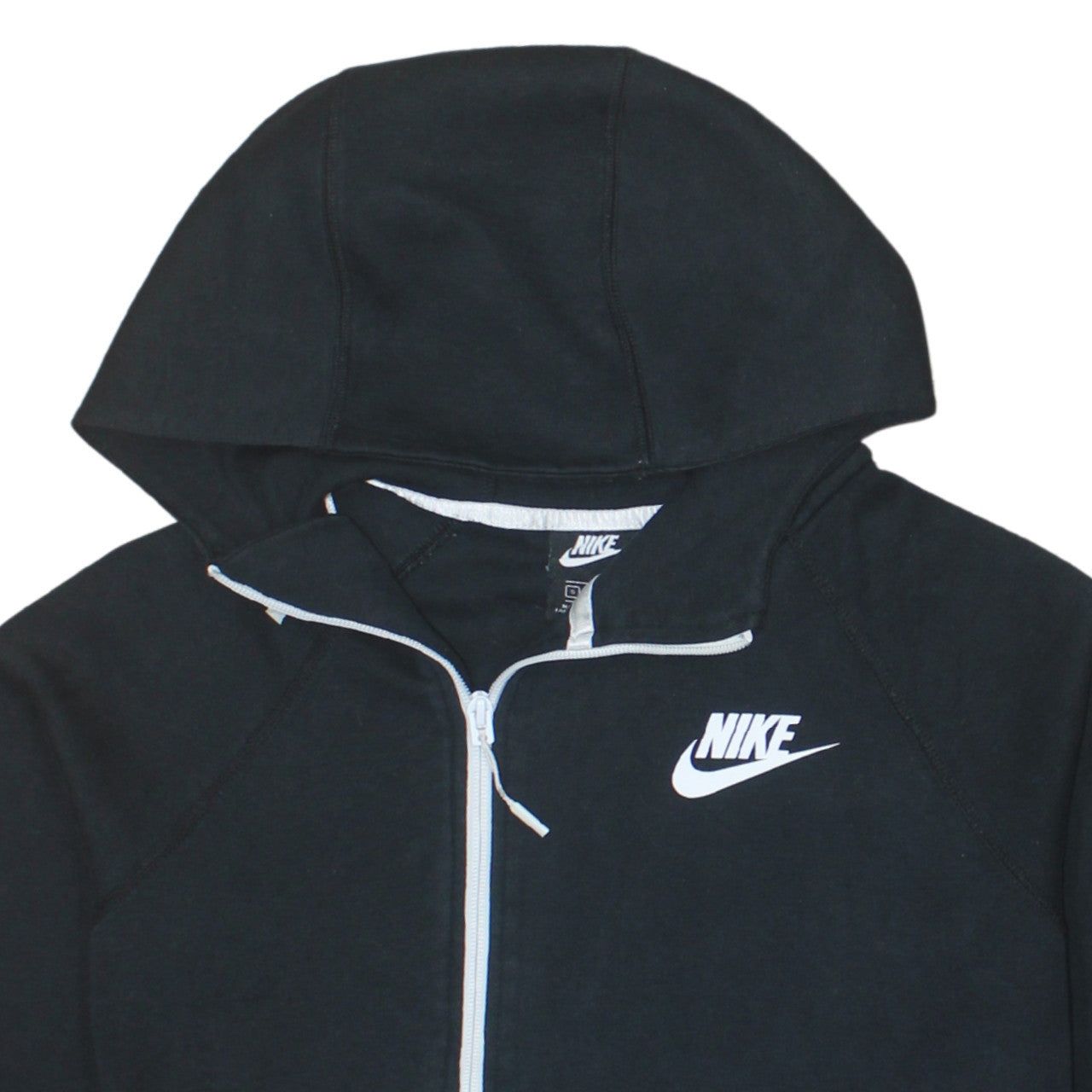 Nike Women’s Black Full Zip Hoodie Size S Cotton Blend