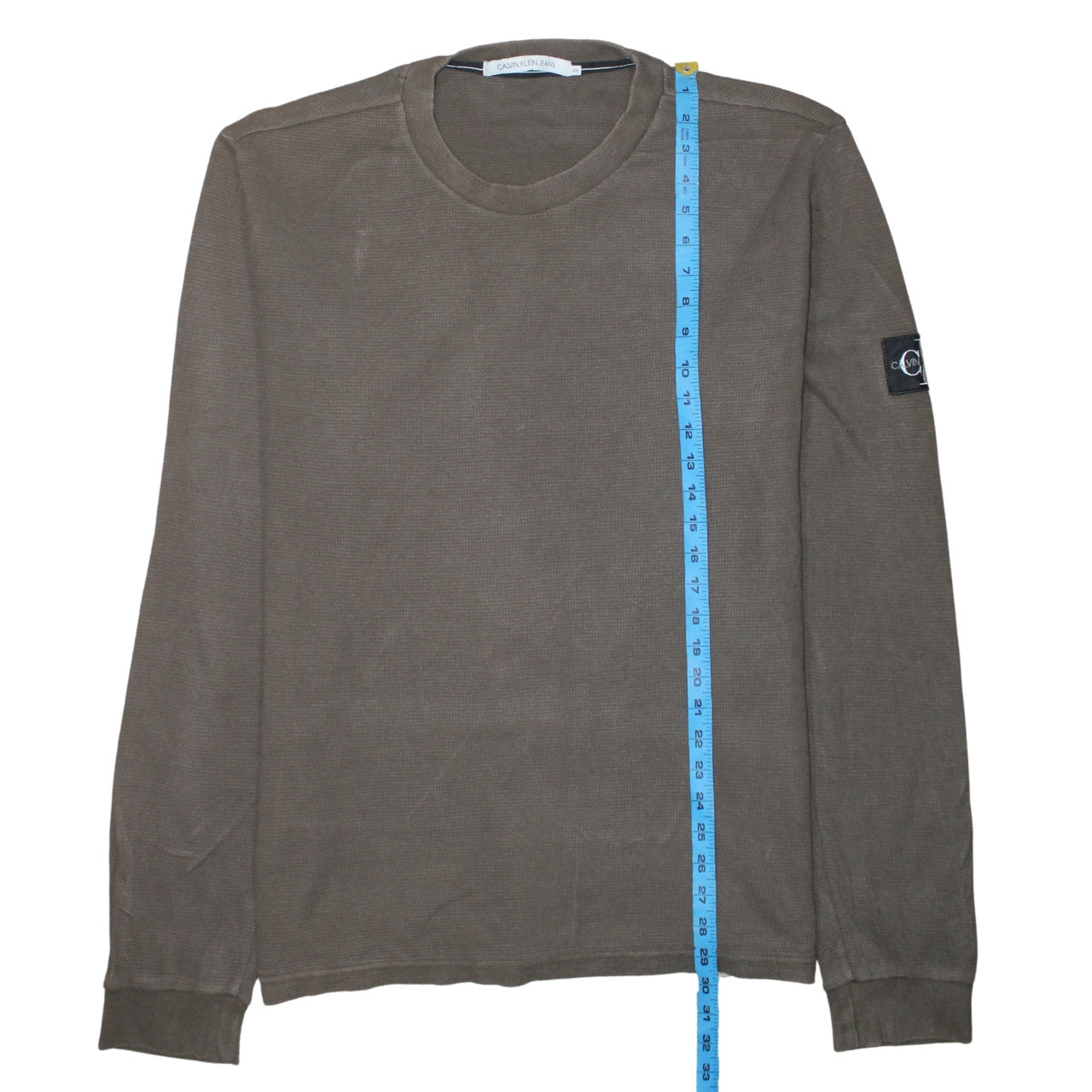 Calvin Klein Jeans Men's Brown 2XL Cotton Crew Neck Sweatshirt