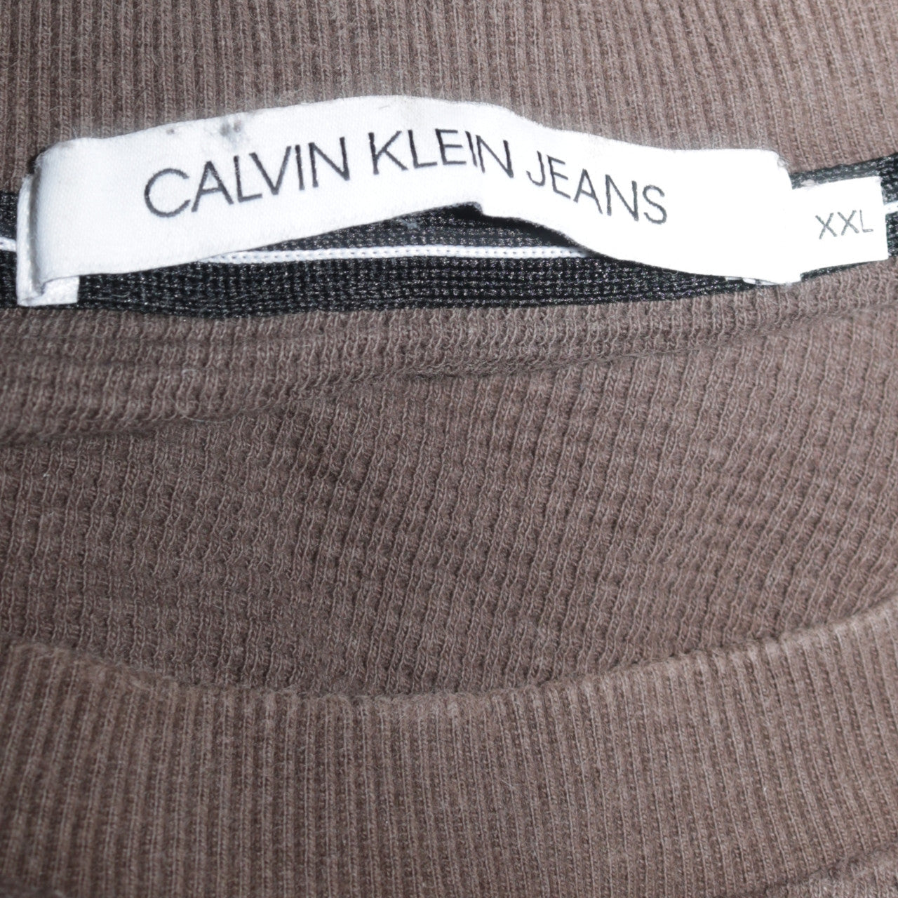 Calvin Klein Jeans Men's Brown 2XL Cotton Crew Neck Sweatshirt