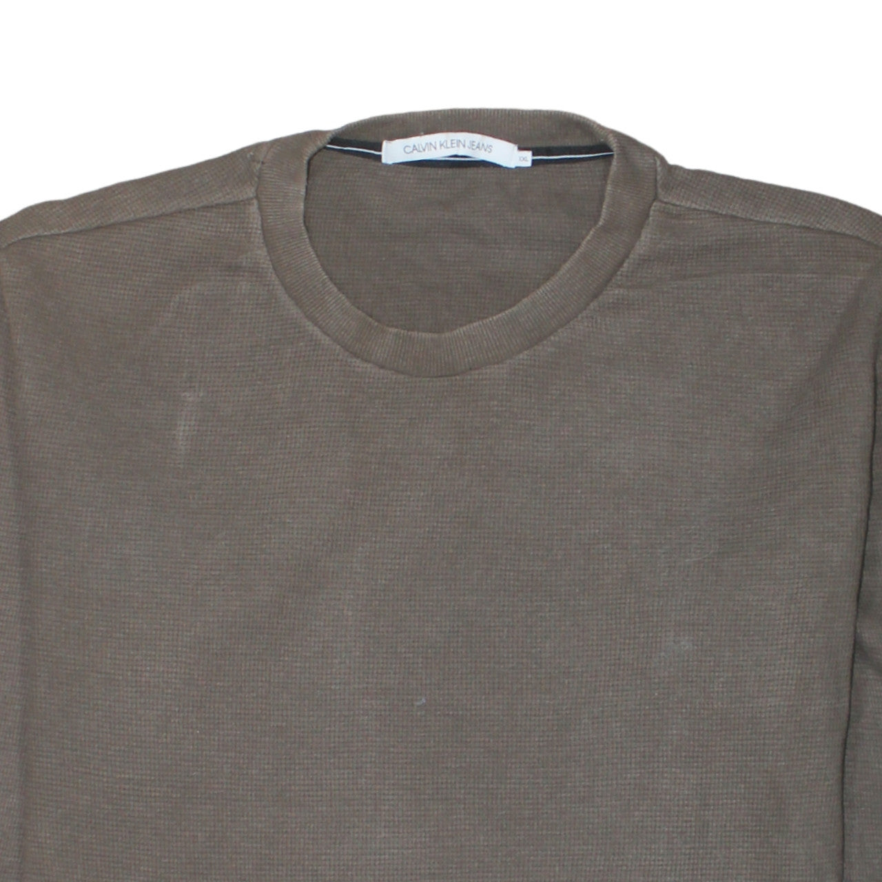 Calvin Klein Jeans Men's Brown 2XL Cotton Crew Neck Sweatshirt
