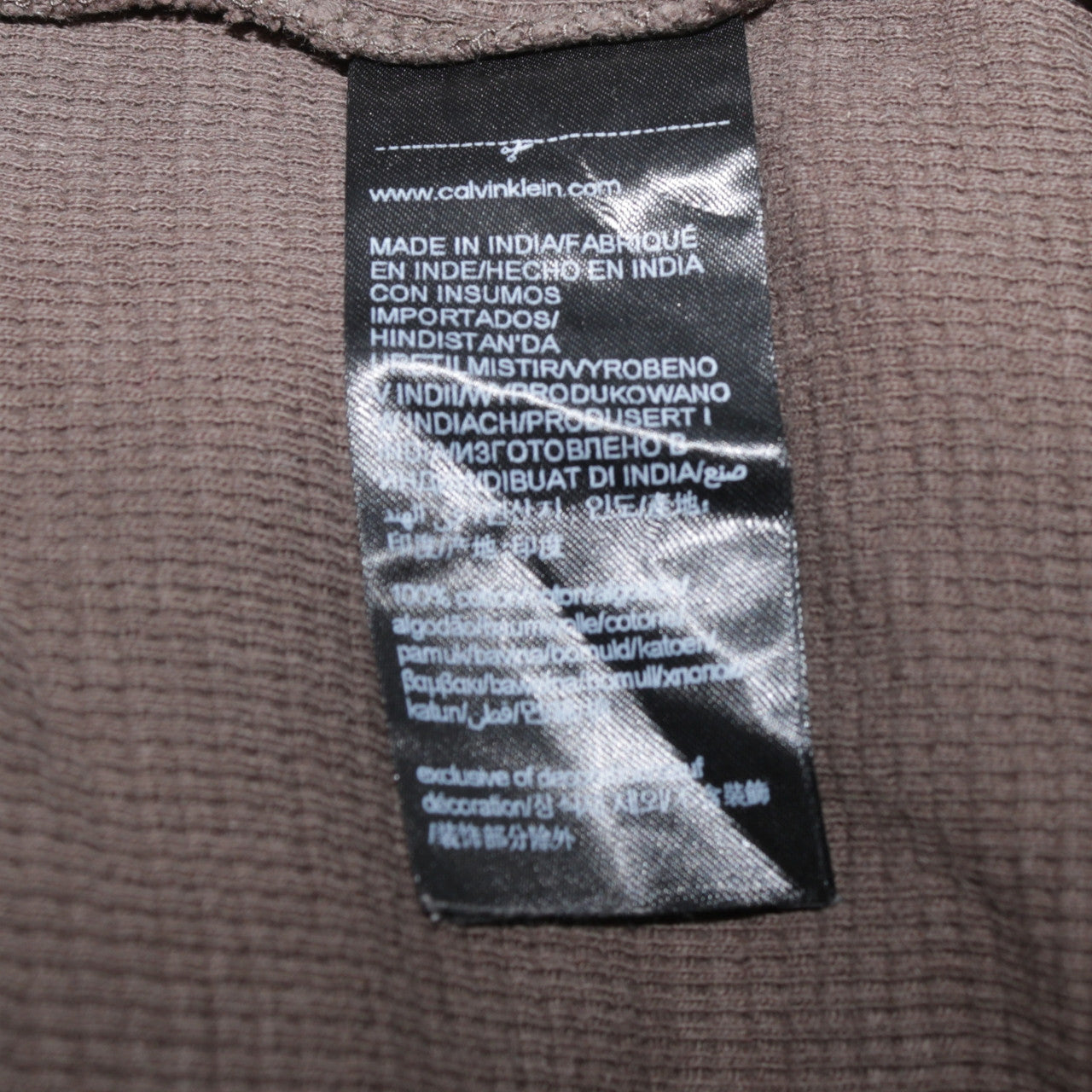 Calvin Klein Jeans Men's Brown 2XL Cotton Crew Neck Sweatshirt
