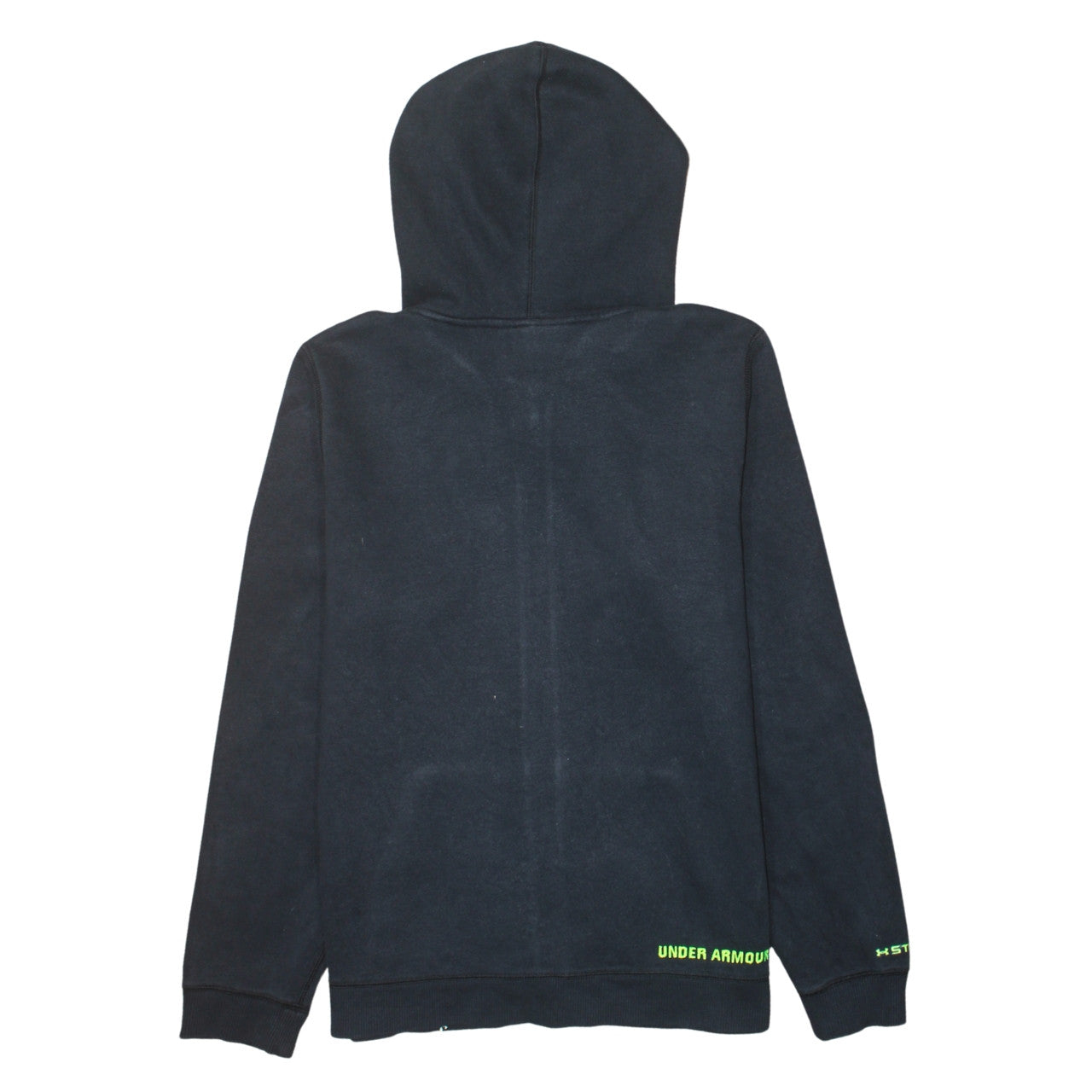 Under Armour Boys Black Full Zip Hoodie YXL Cotton Blend Hooded Sweatshirt