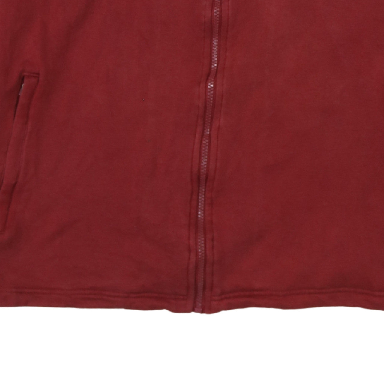 Adidas Men's Red Full Zip Sweatshirt L Regular Fit Sportswear