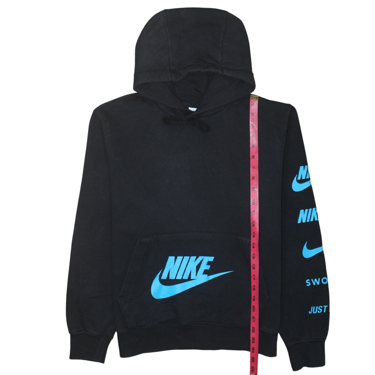 Nike Men's Black Pullover Hoodie Small Logo Graphic Sportswear