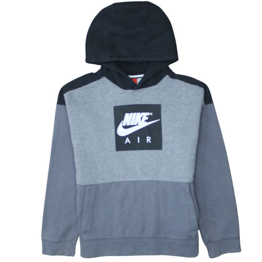 Nike Boys Grey Colourblock Pullover Hoodie XL 13-15 Years