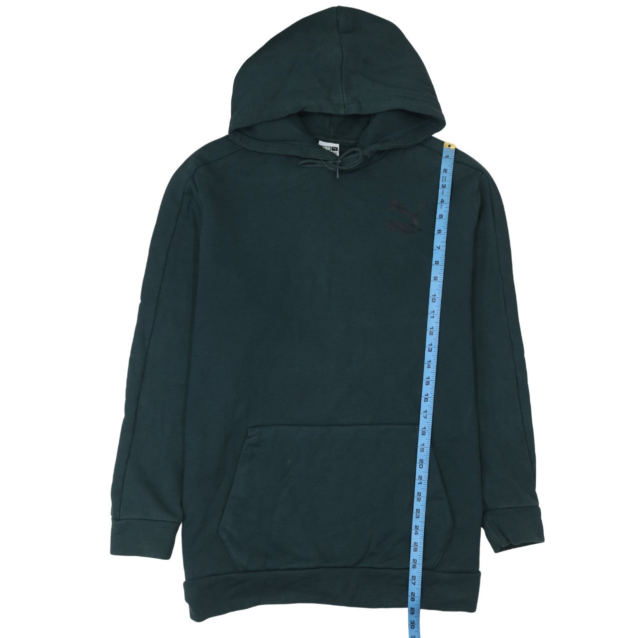 Puma Men’s Green Pullover Hoodie Size L Fleece Regular Fit