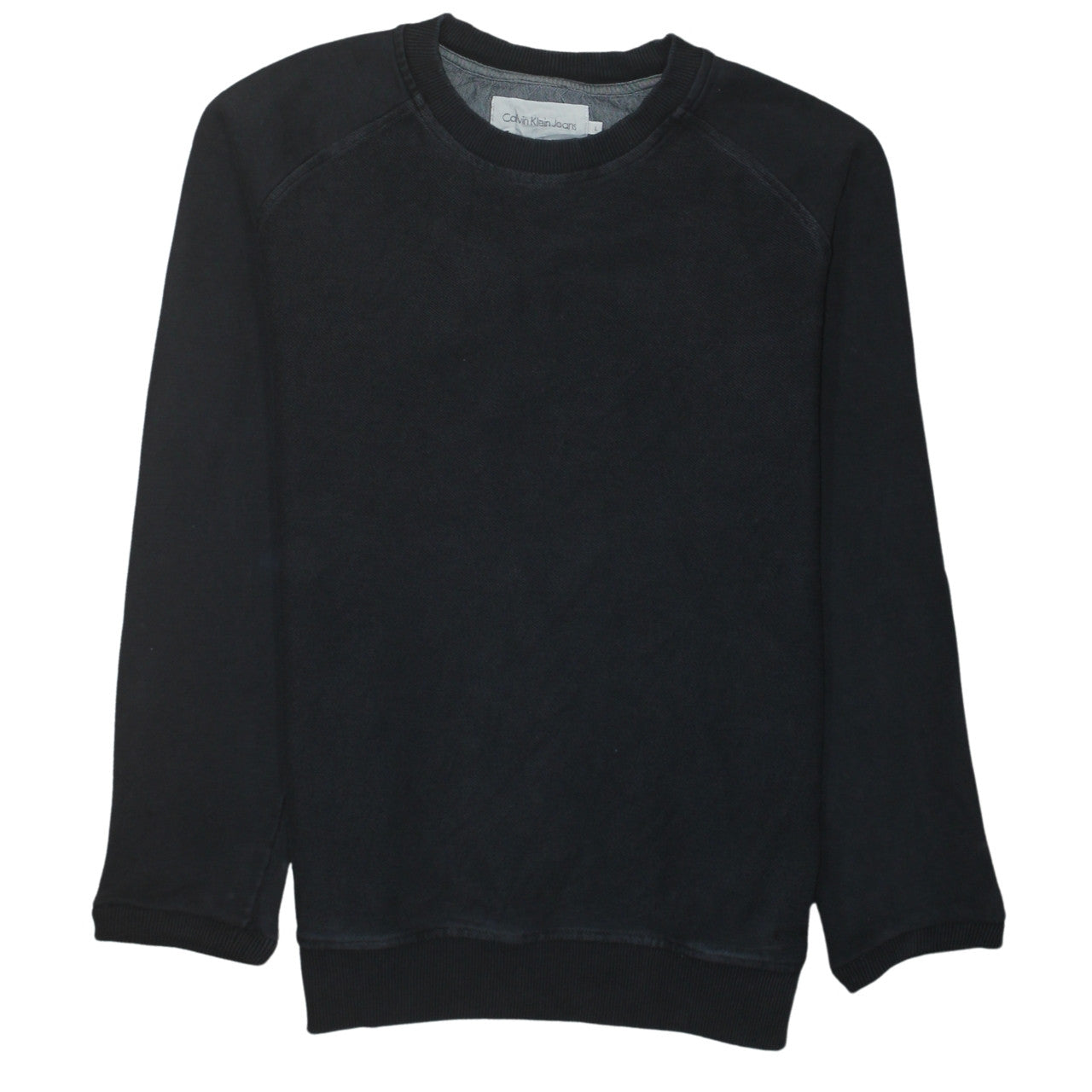 Calvin Klein Jeans Men’s Black Crew Neck Pullover Sweatshirt M