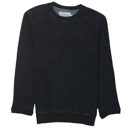 Calvin Klein Jeans Men’s Black Crew Neck Pullover Sweatshirt M