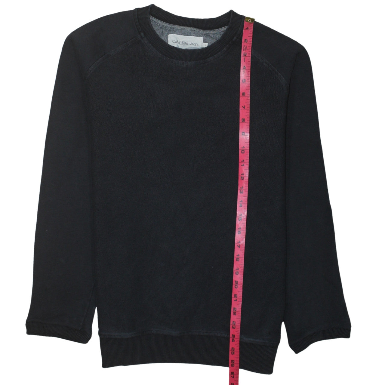 Calvin Klein Jeans Men’s Black Crew Neck Pullover Sweatshirt M