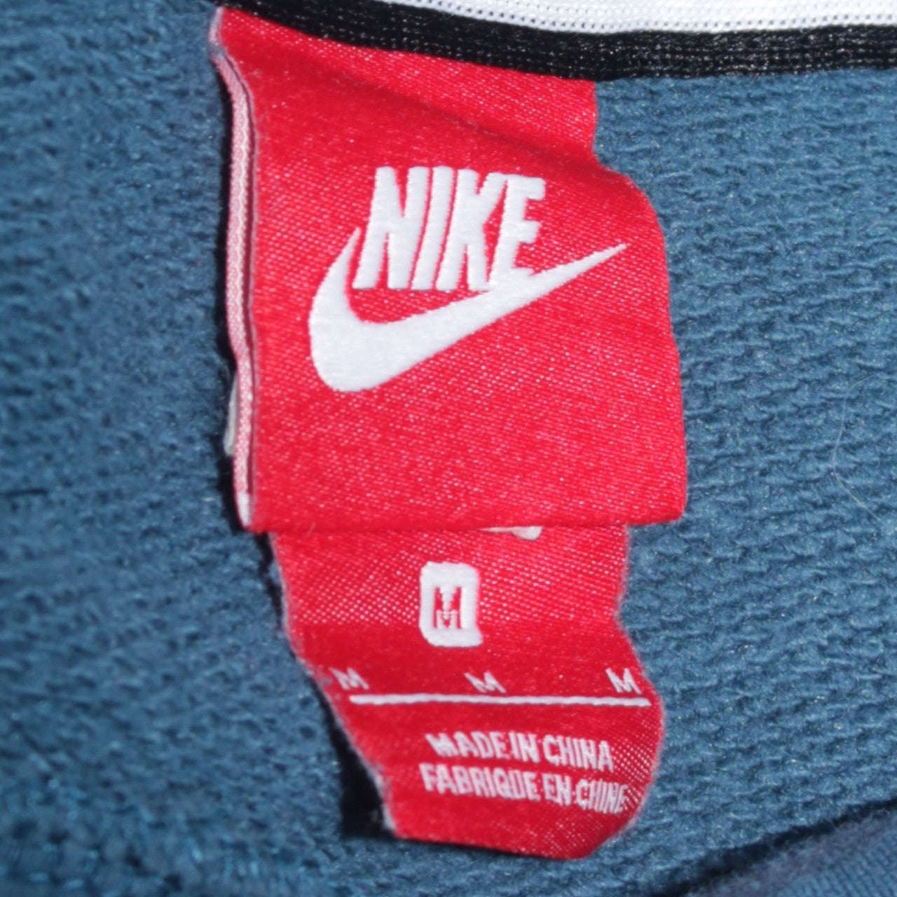 Nike Men's Blue Pullover Hoodie Size M Regular Fit Cotton Blend