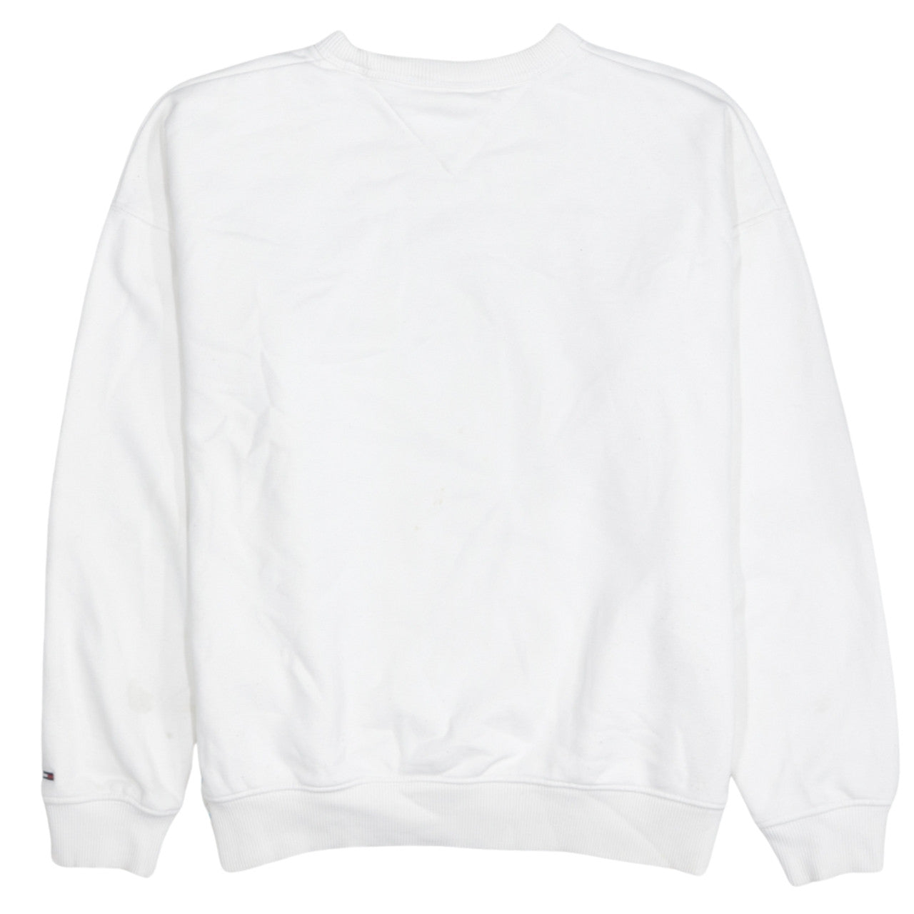 Tommy Jeans Men's White XS Pullover Logo Sweatshirt
