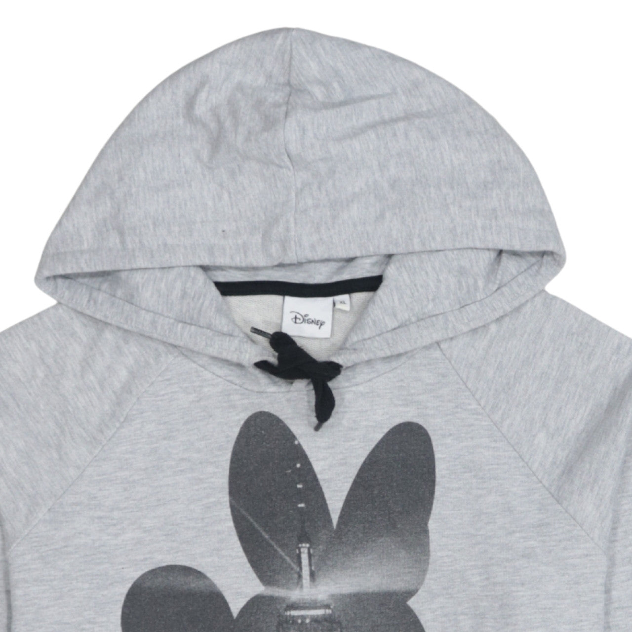 Disney Women Grey XL Pullover Hoodie Minnie Mouse Graphic Print