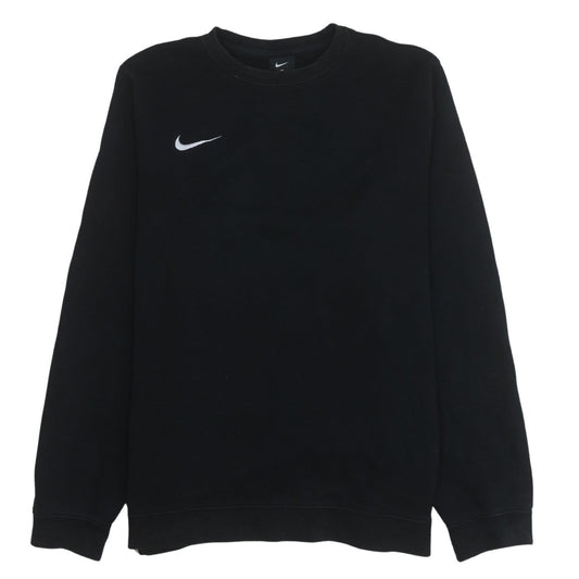 Nike Men's Black Pullover Sweatshirt L Logo Crew Neck Fleece