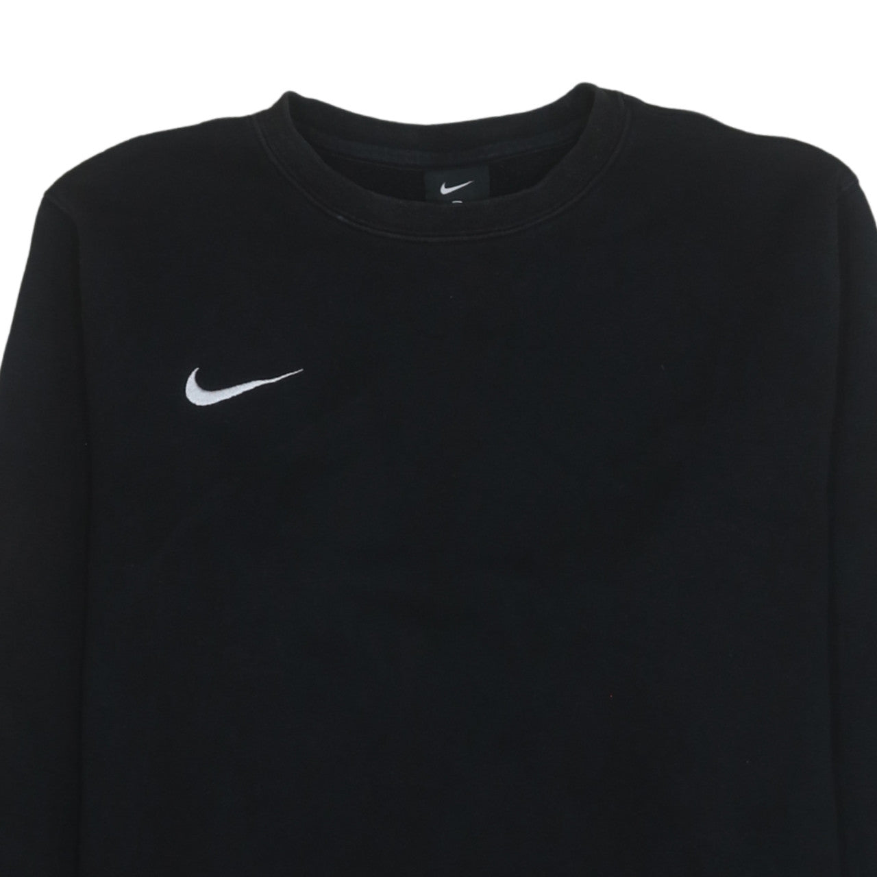 Nike Men's Black Pullover Sweatshirt L Logo Crew Neck Fleece