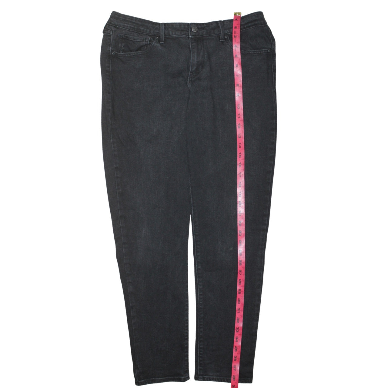 Levi's 811 Curvy Skinny Black Jeans Women Size 33 Slim Fit Denim