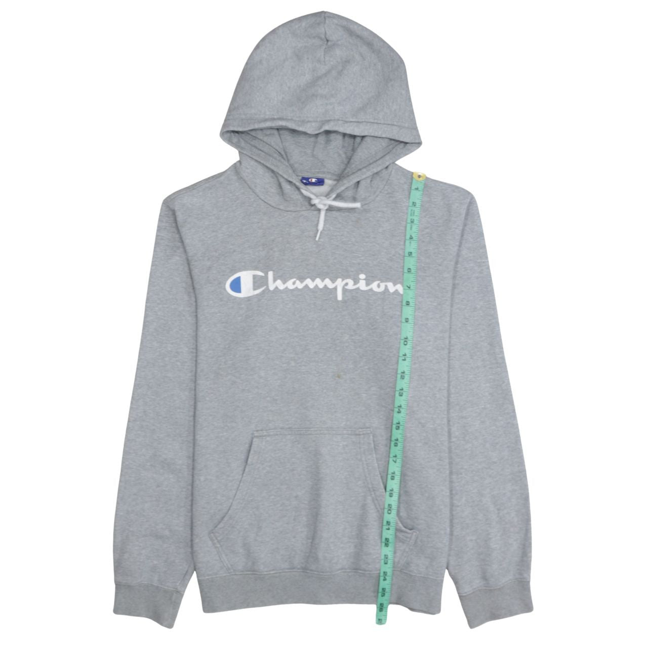 Champion Men's Grey Pullover Hoodie Medium Logo Sportswear