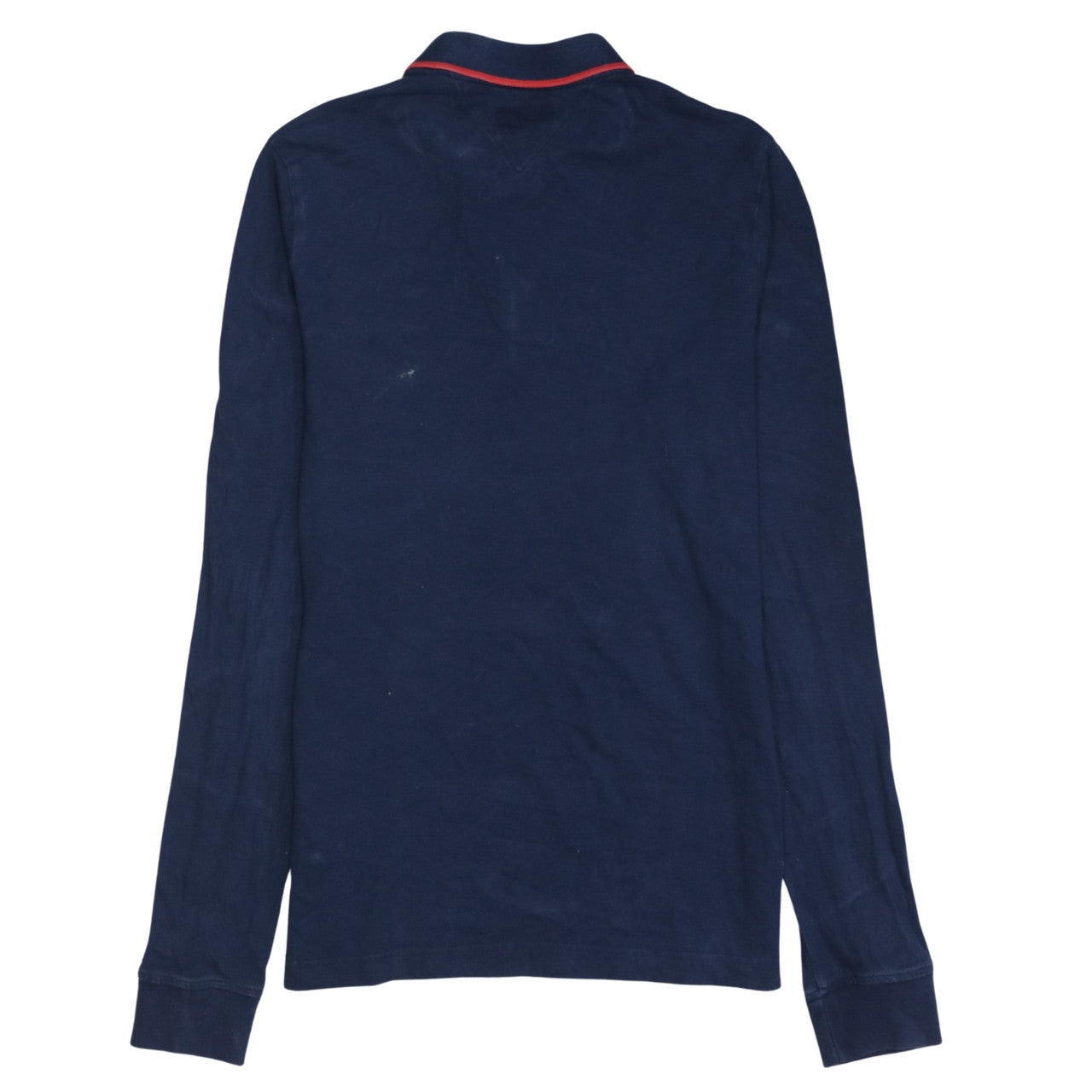 Tommy Jeans Men's Navy Long Sleeve Polo Shirt Size M