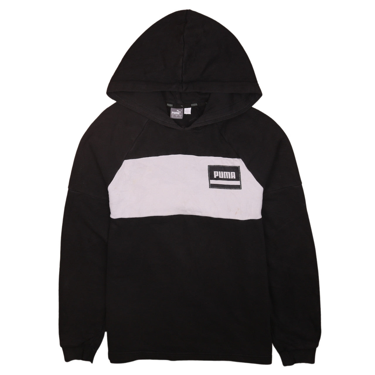 Puma Men's Black Pullover Hoodie Small Logo Sportswear