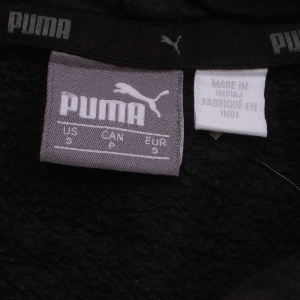 Puma Men's Black Pullover Hoodie Small Logo Sportswear