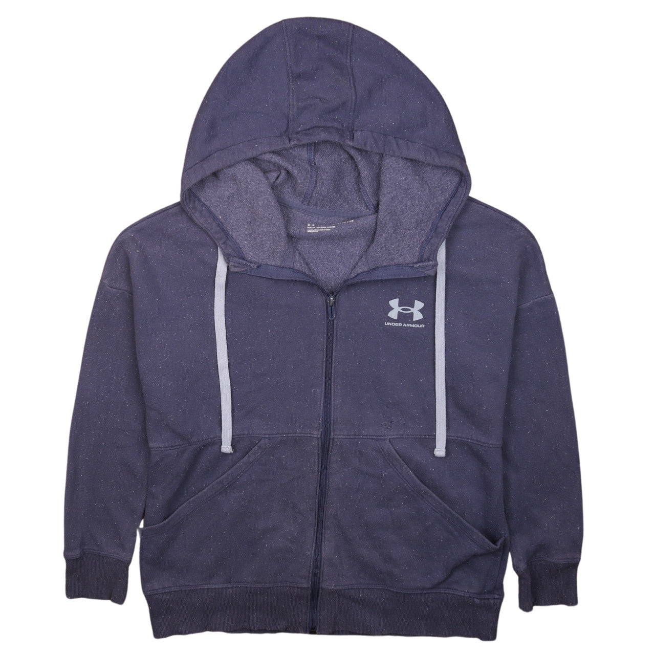 Under Armour Men's Blue Full Zip Hoodie XS Fleece Lined