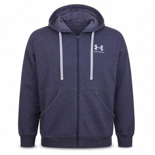 Under Armour Men's Blue Full Zip Hoodie XS Fleece Lined