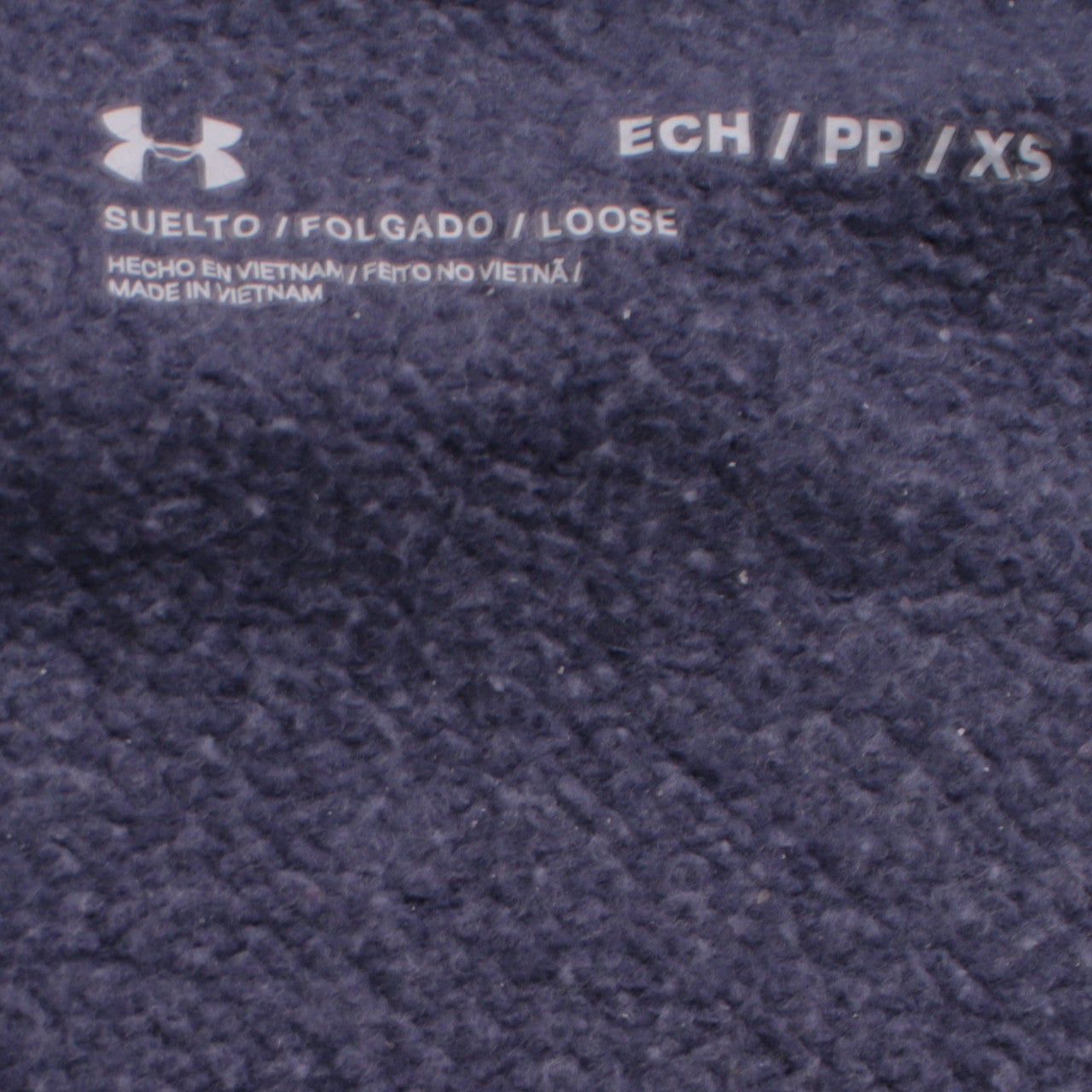 Under Armour Men's Blue Full Zip Hoodie XS Fleece Lined