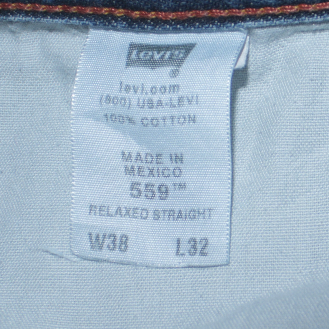 Levi's Men's Blue 559 Relaxed Straight Denim Jeans W36 L32