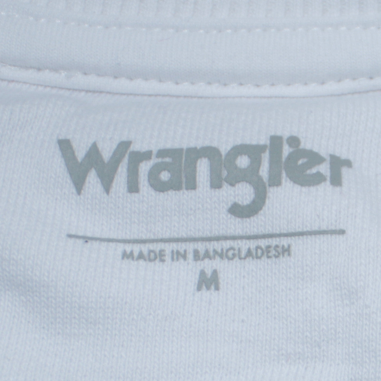 Wrangler Men’s White Logo Crew Neck Cotton Sweatshirt M