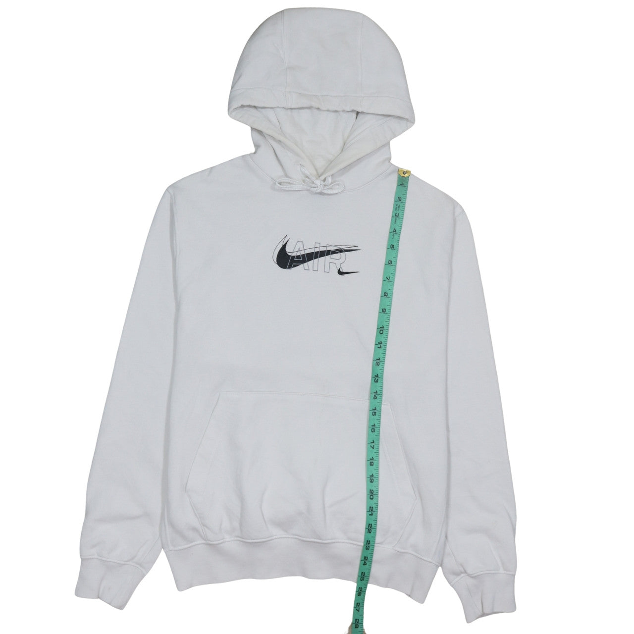 Nike Men's White Pullover Hoodie Small Logo Graphic Sportwear