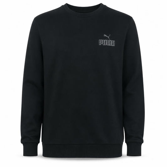 Puma Men’s Black Crew Neck Pullover Sweatshirt M
