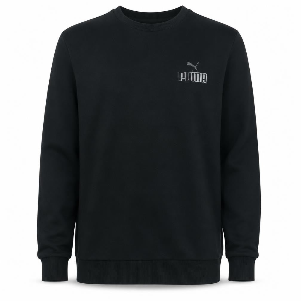 Puma Men’s Black Crew Neck Pullover Sweatshirt M