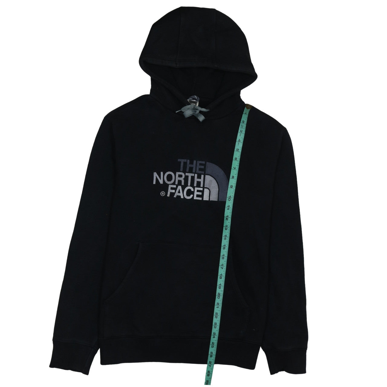 The North Face Mens Black Pullover Hoodie L Fleece Logo Sweatshirt