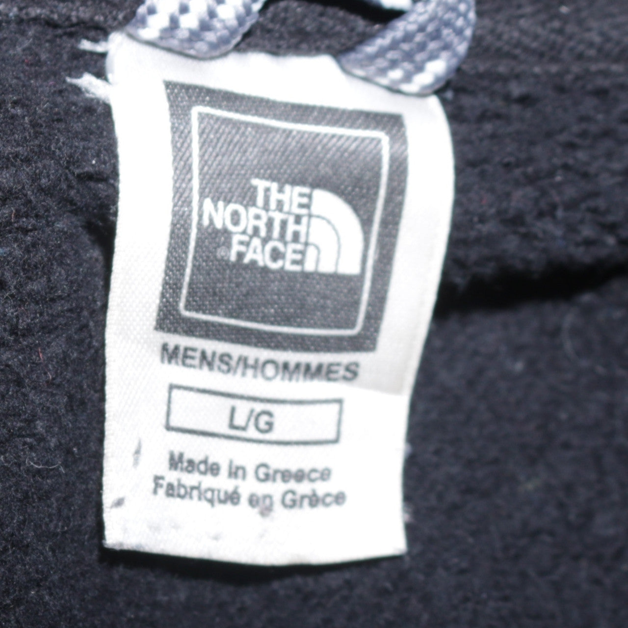 The North Face Mens Black Pullover Hoodie L Fleece Logo Sweatshirt