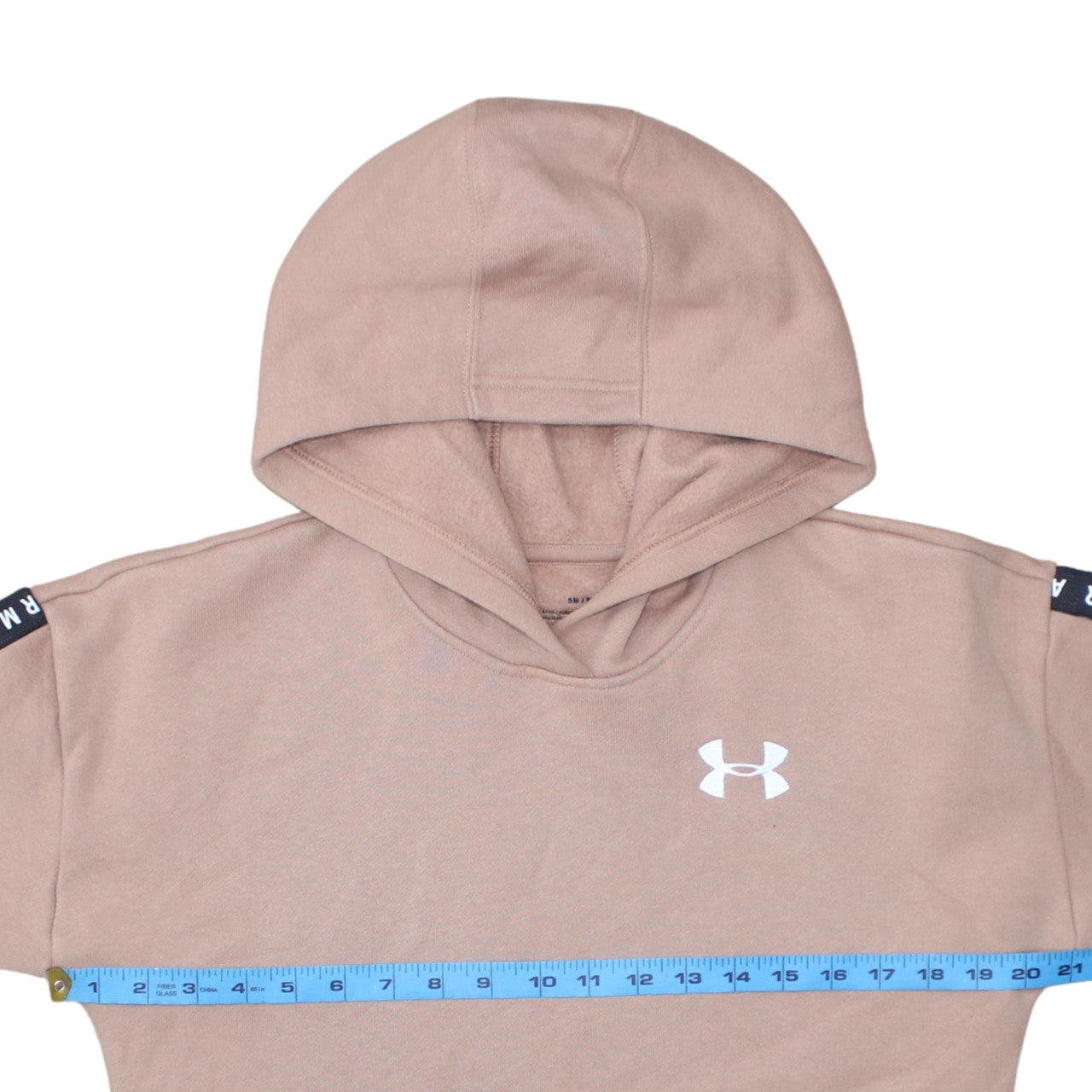 Under Armour Womens Beige Hoodie S Loose Fit Pullover Sweatshirt