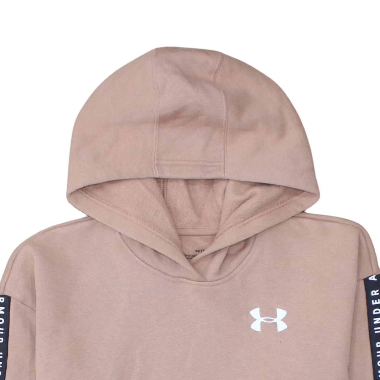 Under Armour Womens Beige Hoodie S Loose Fit Pullover Sweatshirt
