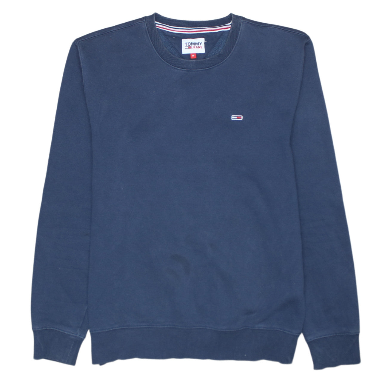 Tommy Jeans Men’s Blue Crew Neck Pullover Sweatshirt Size M