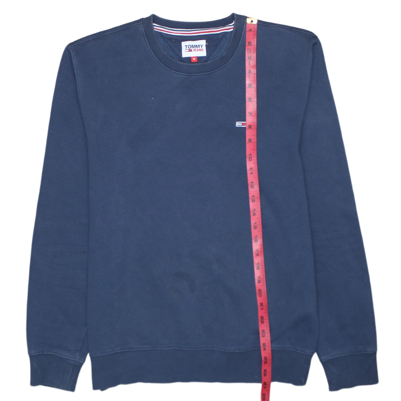 Tommy Jeans Men’s Blue Crew Neck Pullover Sweatshirt Size M