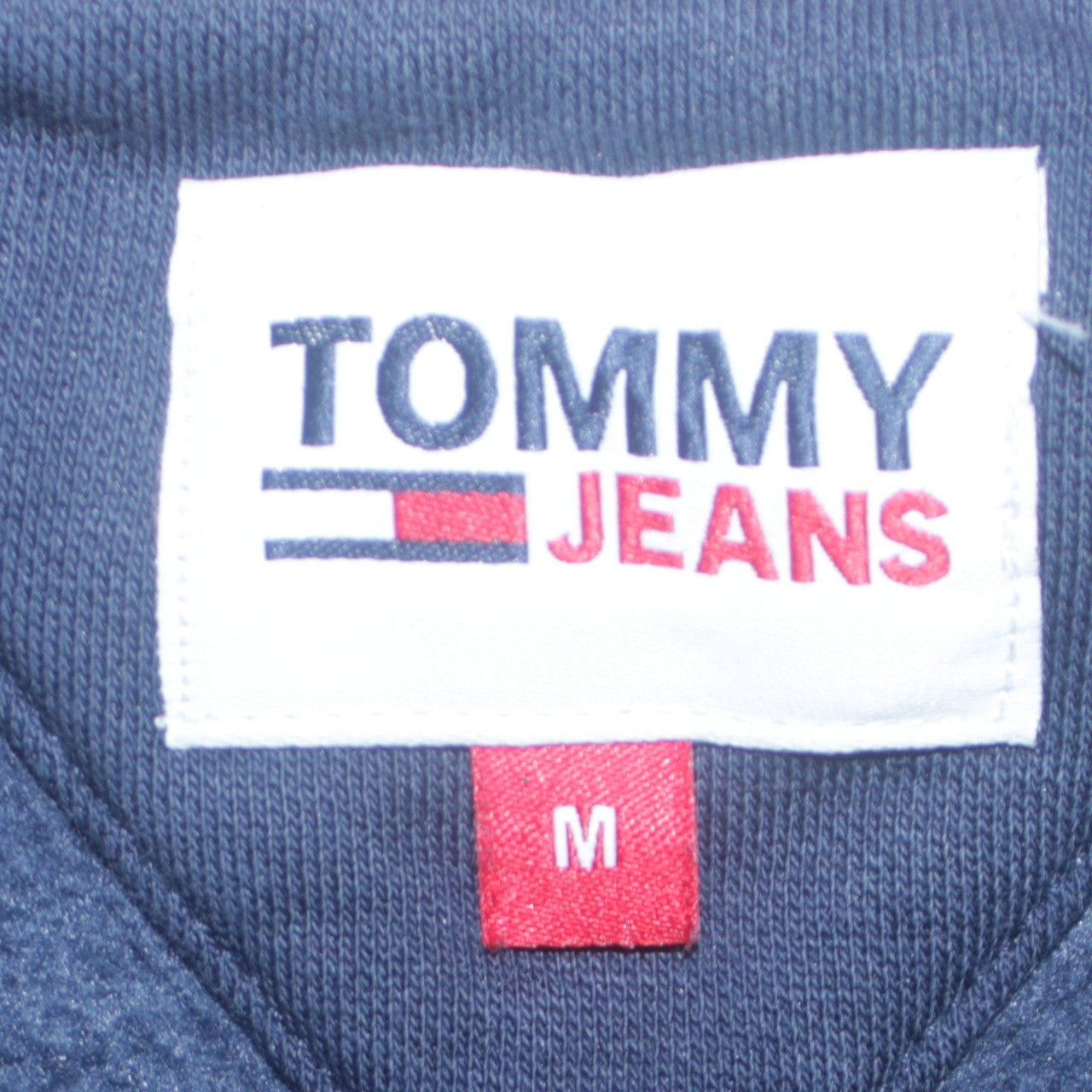 Tommy Jeans Men’s Blue Crew Neck Pullover Sweatshirt Size M