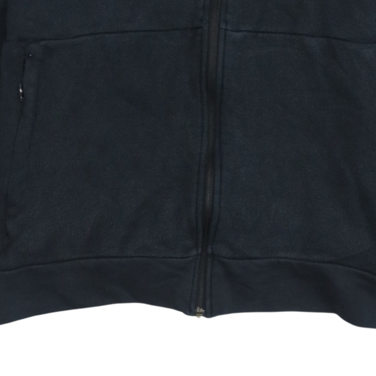 Adidas Men's Black Gold Logo Full Zip Hoodie Size L